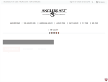 Tablet Screenshot of anglersartonline.com